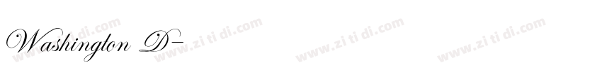 Washington D字体转换
